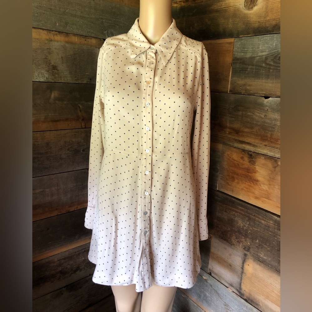 Free People small button up longsleeves dress